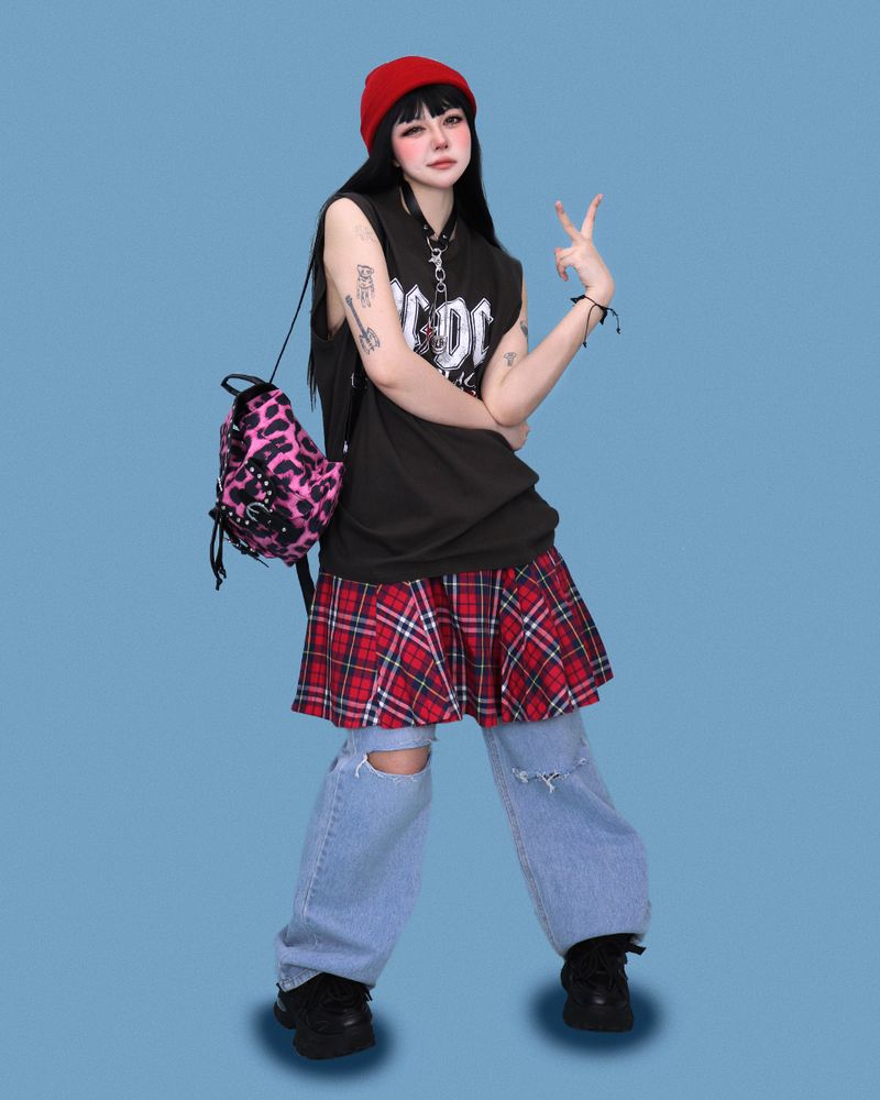 jojo cutting denim pants (2color)