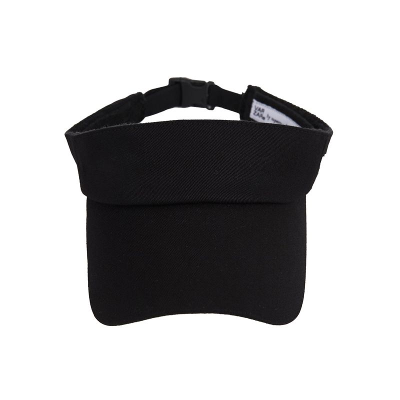 Stud logo over fit sun-visor cap Black