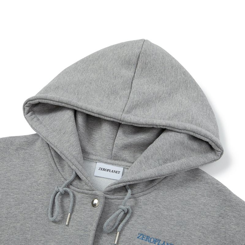 ベースボールフードジャケット/Baseball Hoodie Jacket [GREY]