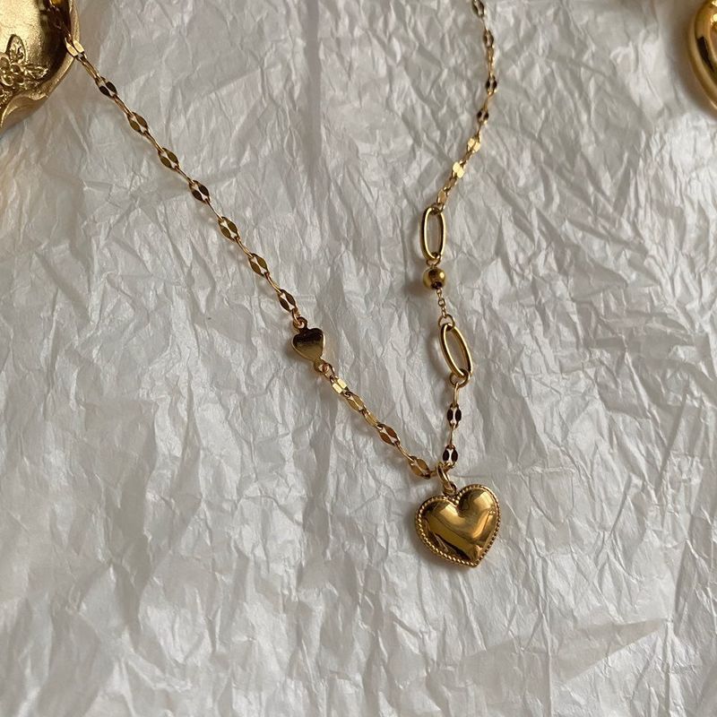 lal Chubby Heart Ball Unique Two-Way Necklace