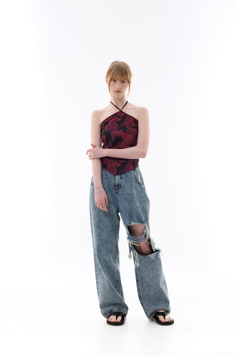  FINE HALTERNECK / BLACK