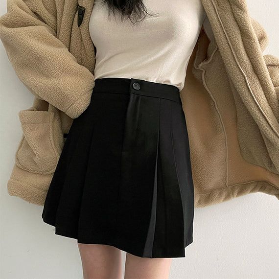 hijjoo(ハイチュー)の「Ritz back banding tennis pleats mini skirt(Skirts)」
