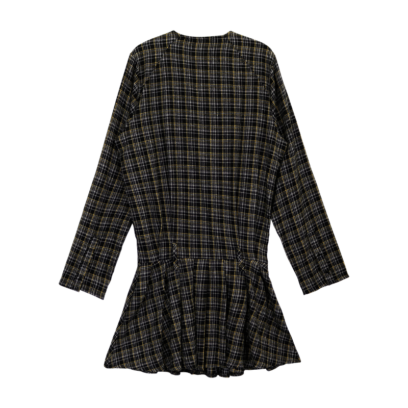 FROSTED CHECK DRESS