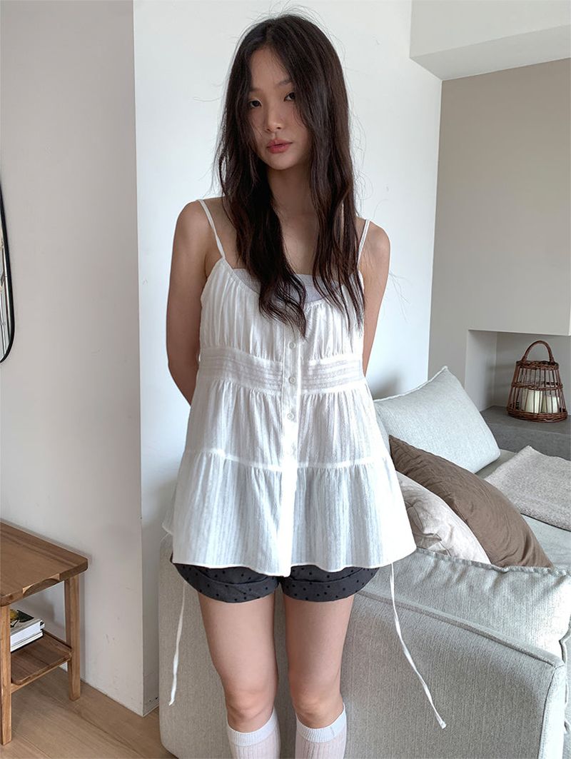 NONFADE DOT DENIM SHORTS (2C)
