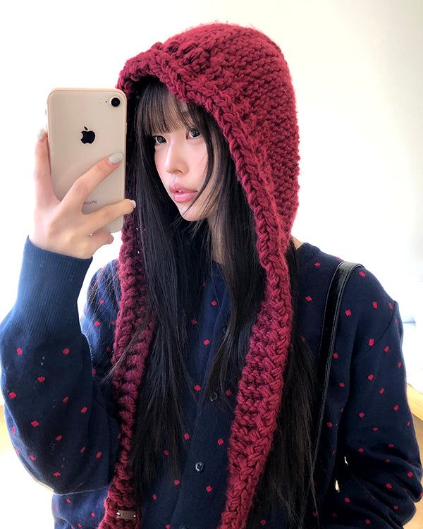 WONDER WONDER(ワンダーワンダー)の「Jera String Knit Balaclava(Hats)」