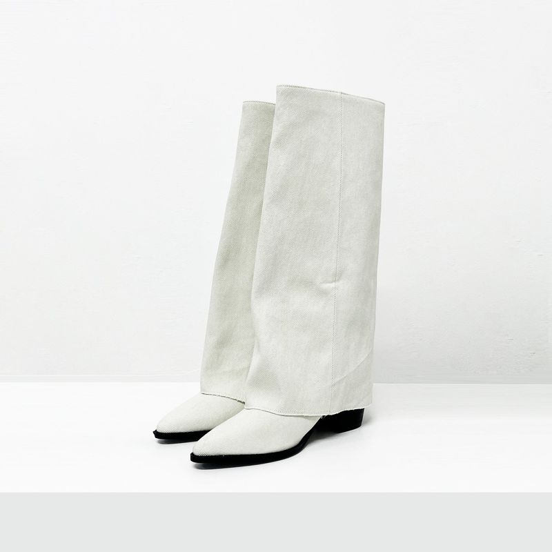 Frain fold over stiletto boots