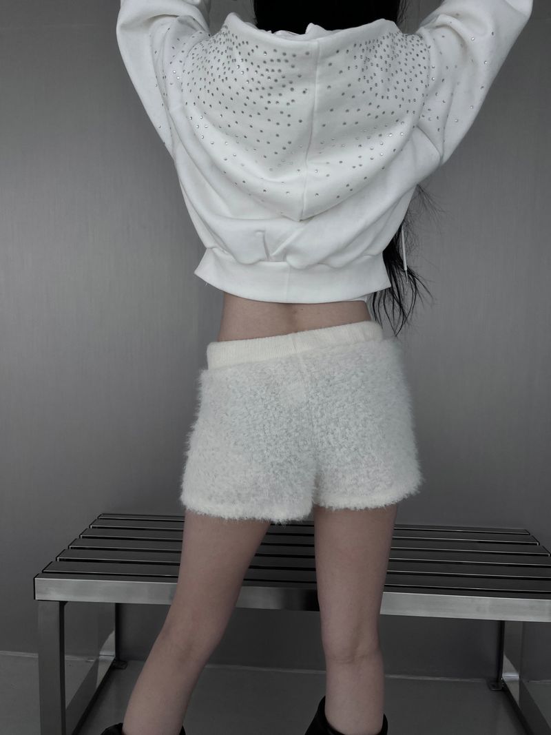 winter fuzzy fur short pants (2color)