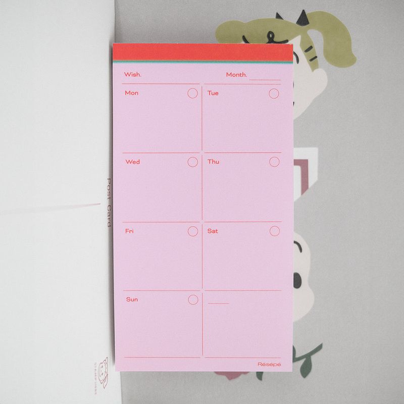 Schedule Memopad Set (5 Pieces)