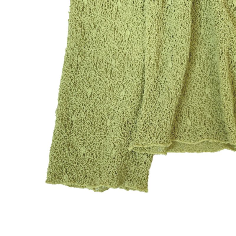 Net Raglan Knit Sleeve (yellowish green)