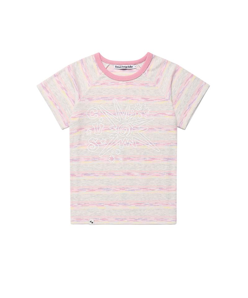 cavish（カビシ）の「SUN LIGHT RAGLAN SS TEE PINK(CV2GMFT511A)（Tops）」