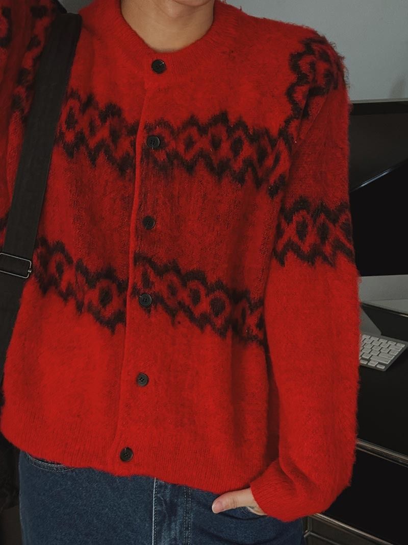 ASCLO Maria Hairy Cardigan (3color)