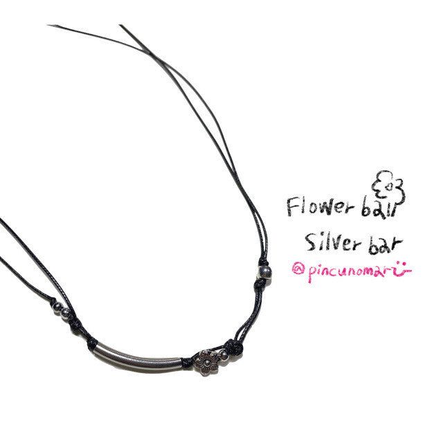 Flower mini ball - Silver bar