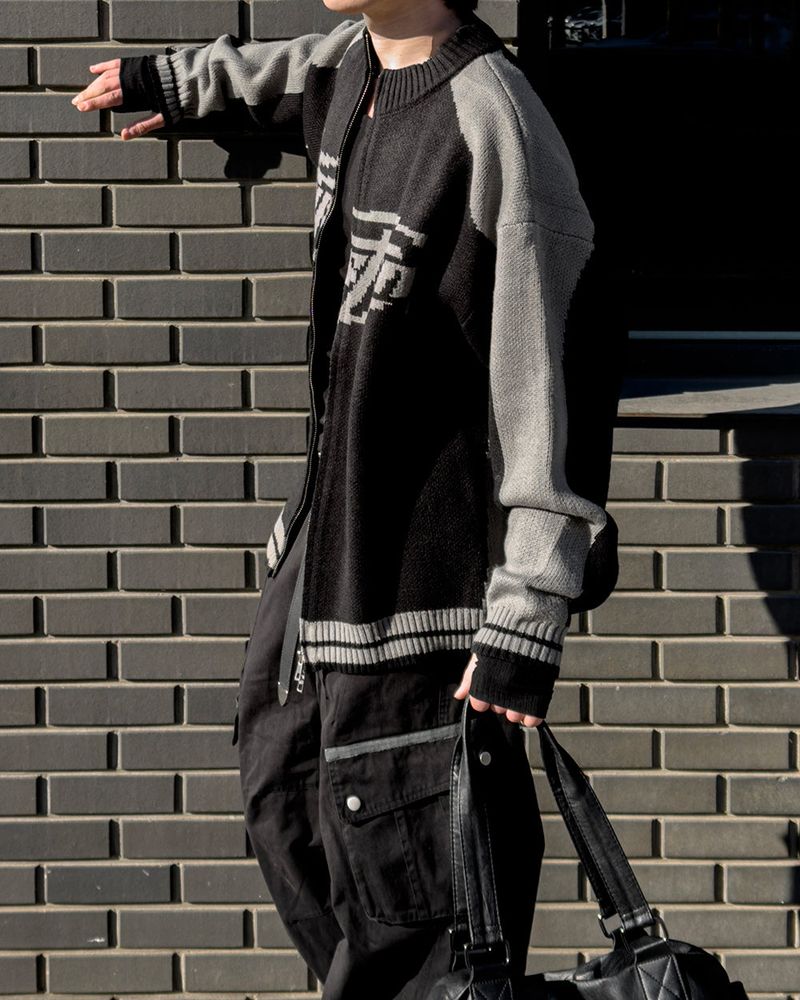 Corel Two-Way Raglan Knit Zip-Up
