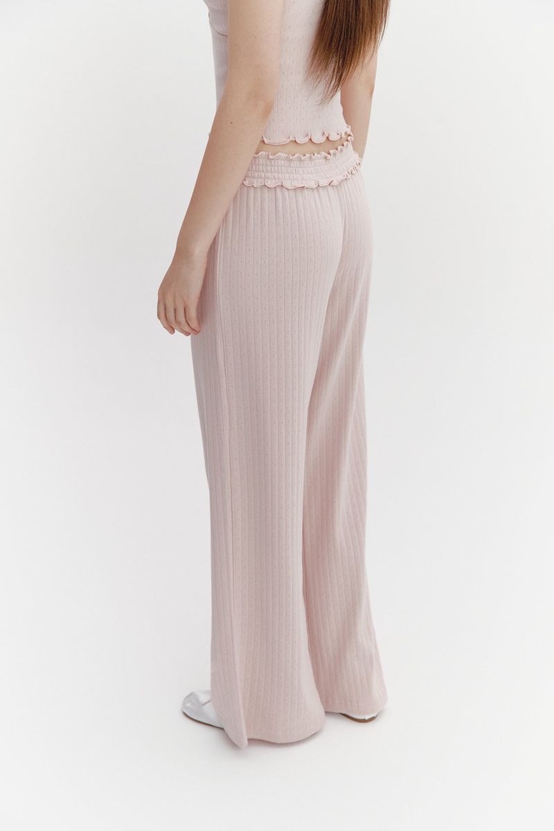 Wave Frill Pants Pink