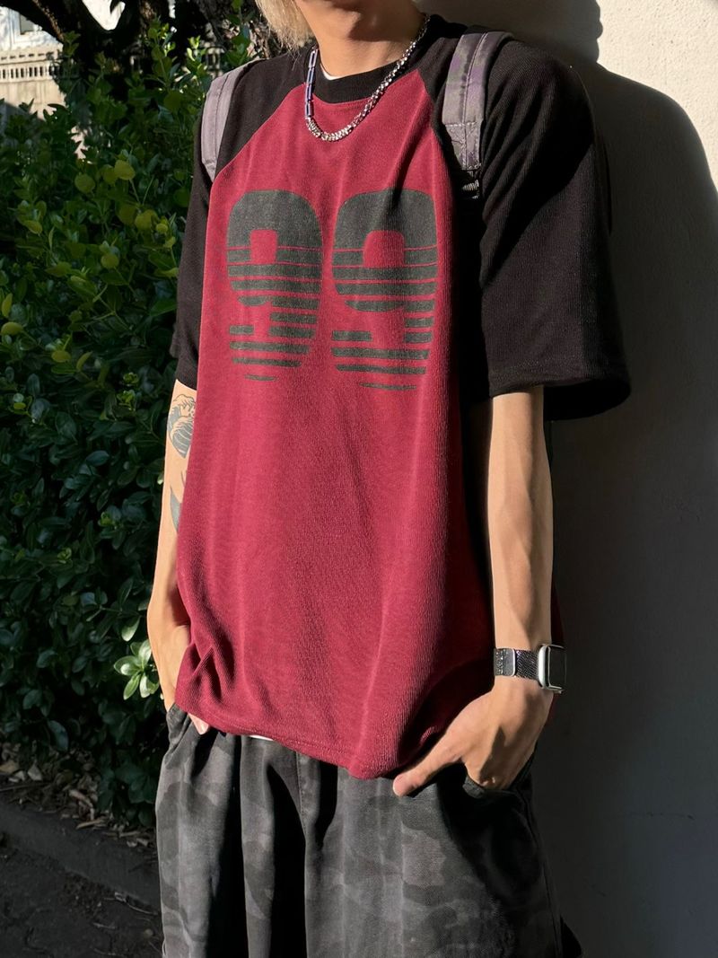 Nine raglan short sleeve knit T 3C