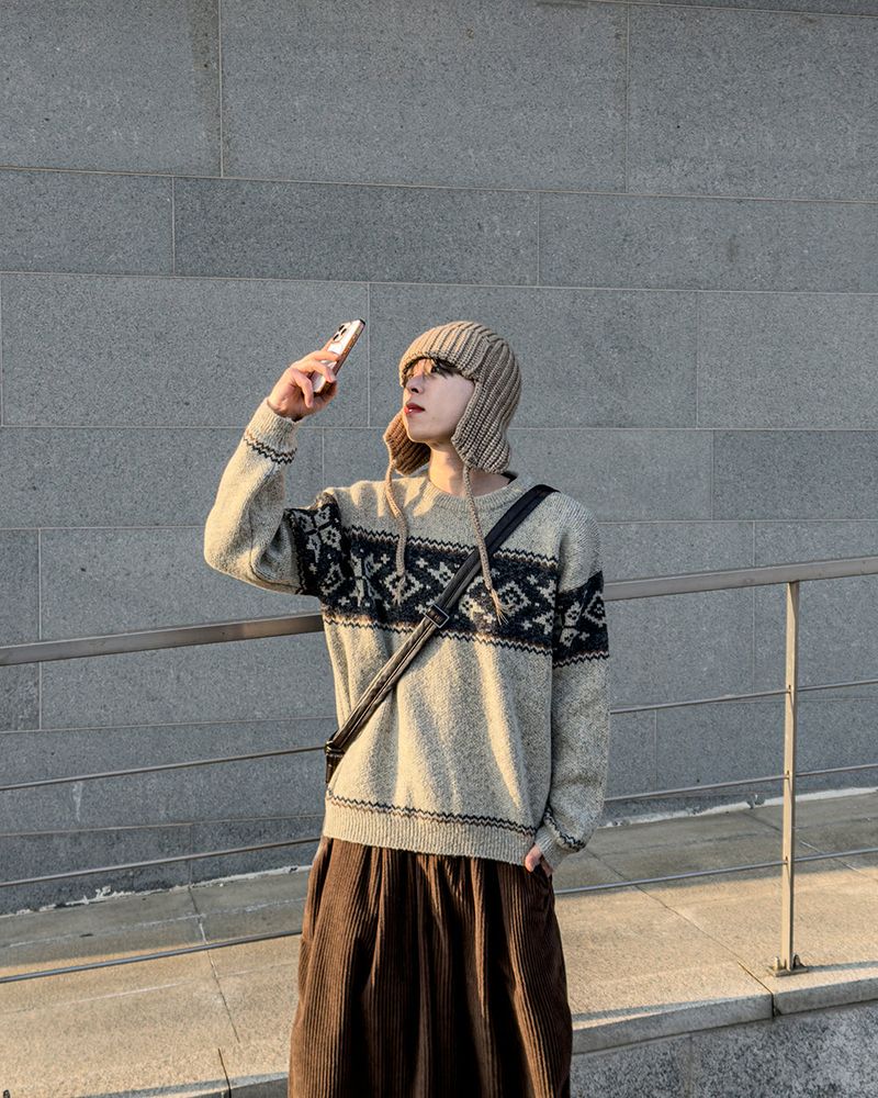 Frost nordic pattern knit