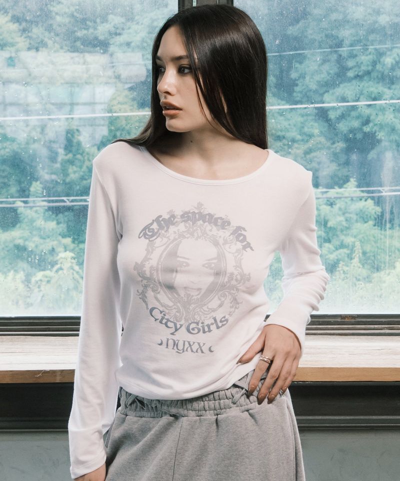 NYXX（エヌワイエックスエックス）の「BADDIE L/S (WHITE)（Tops）」