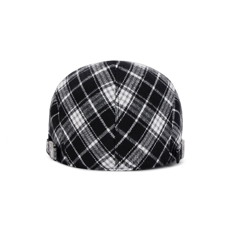 VA Square Belt Check Hunting Cap / Blackcheck