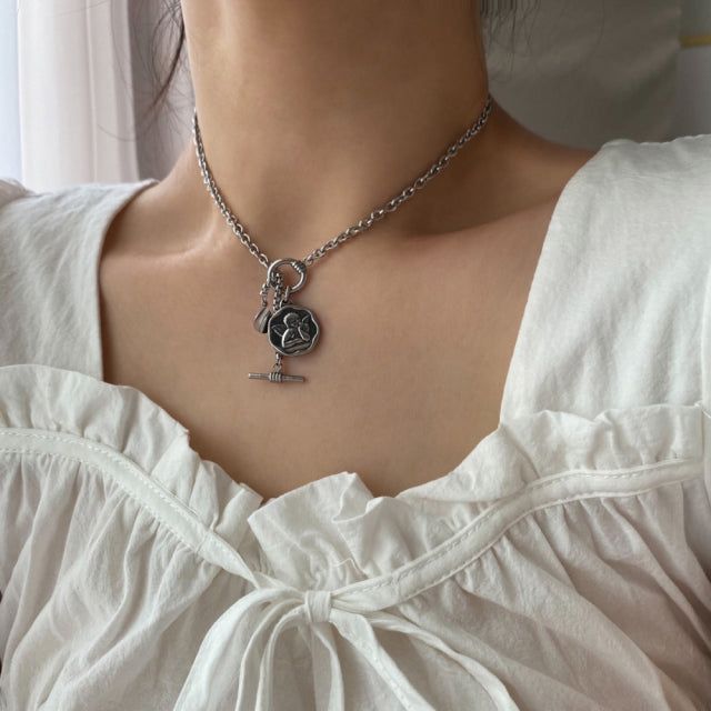 jh Angel Two Way Toggle Bar Necklace