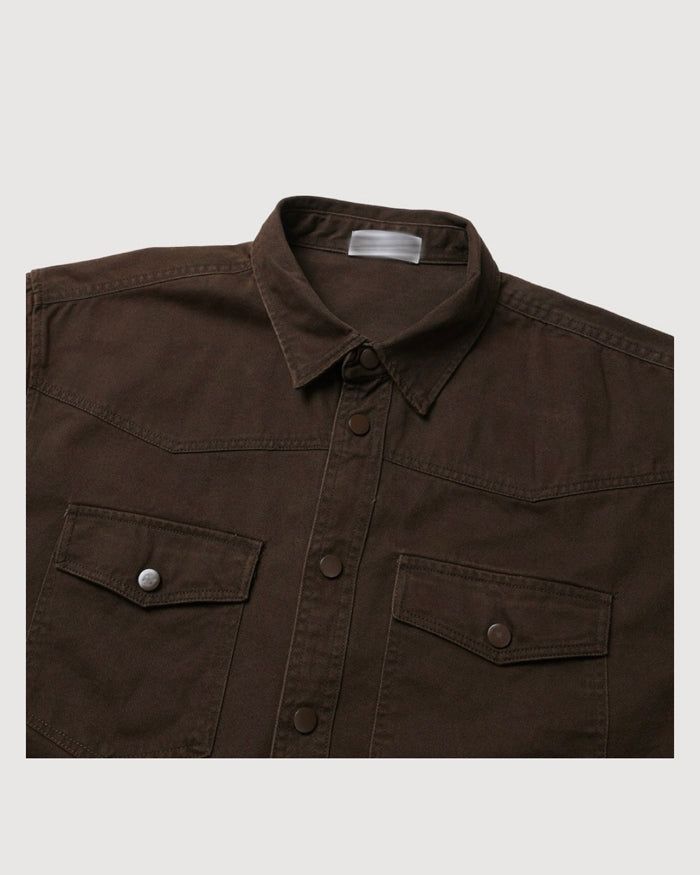 (UNISEX) Western Over Cotton Shirt