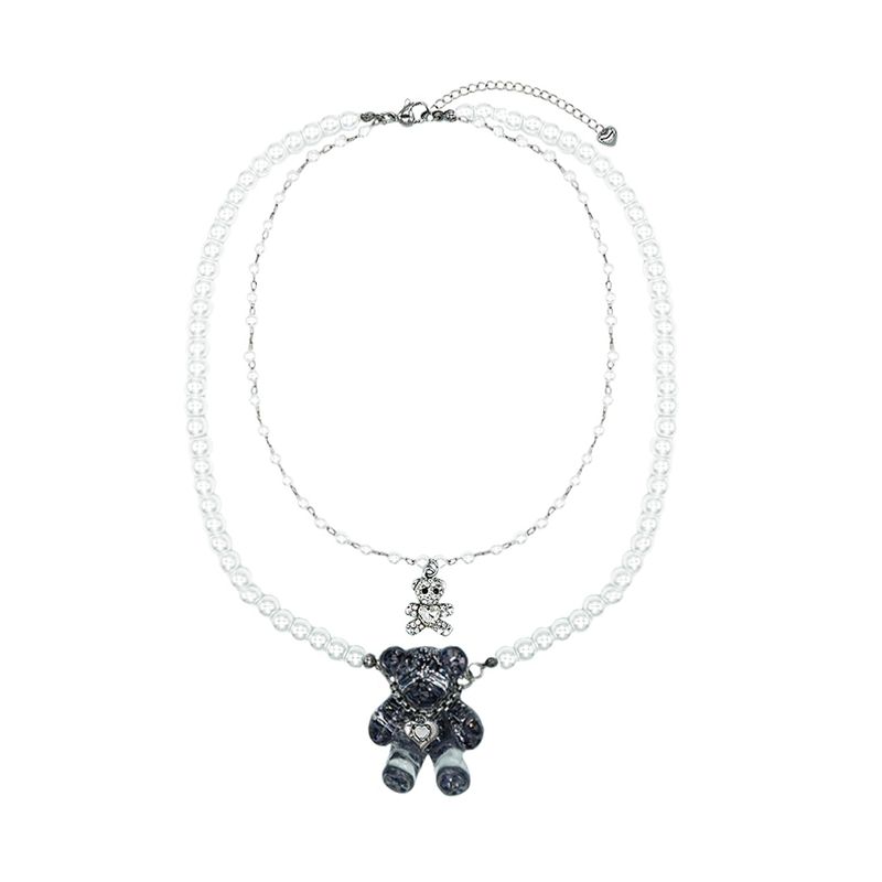 RANDOMOFF(ランダムオフ)の「Double Layered twin bear Necklace(Accessories)」