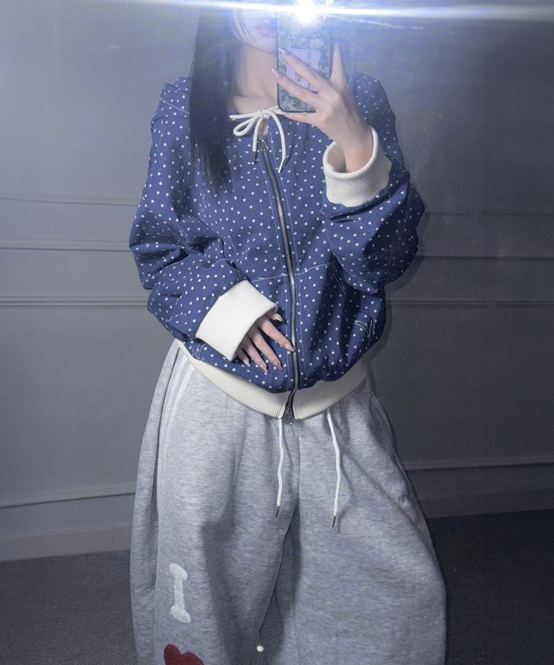 Star Hooded Zip-Up (2colors)