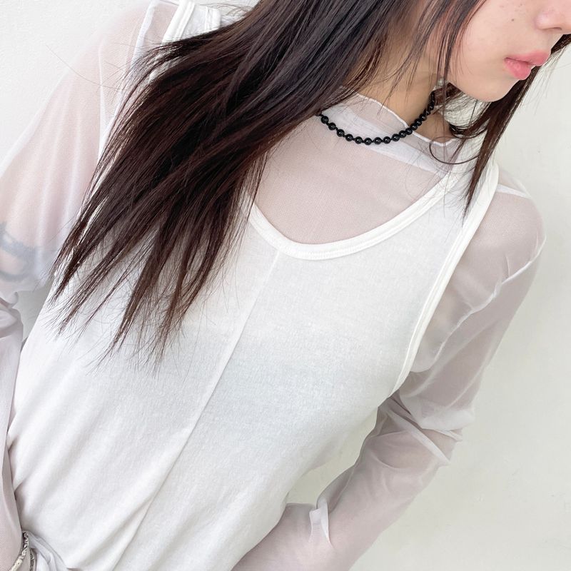 Knotted Onyx Stone Necklace