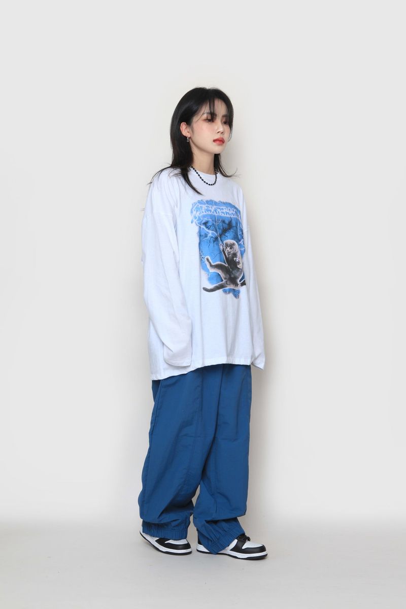 Cat Electro Long Sleeve T