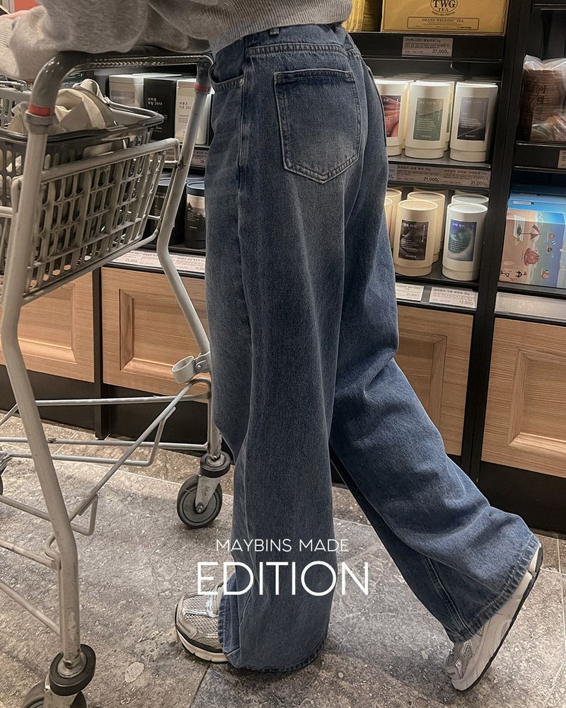 【MADE】Wide denim pants(short,long)