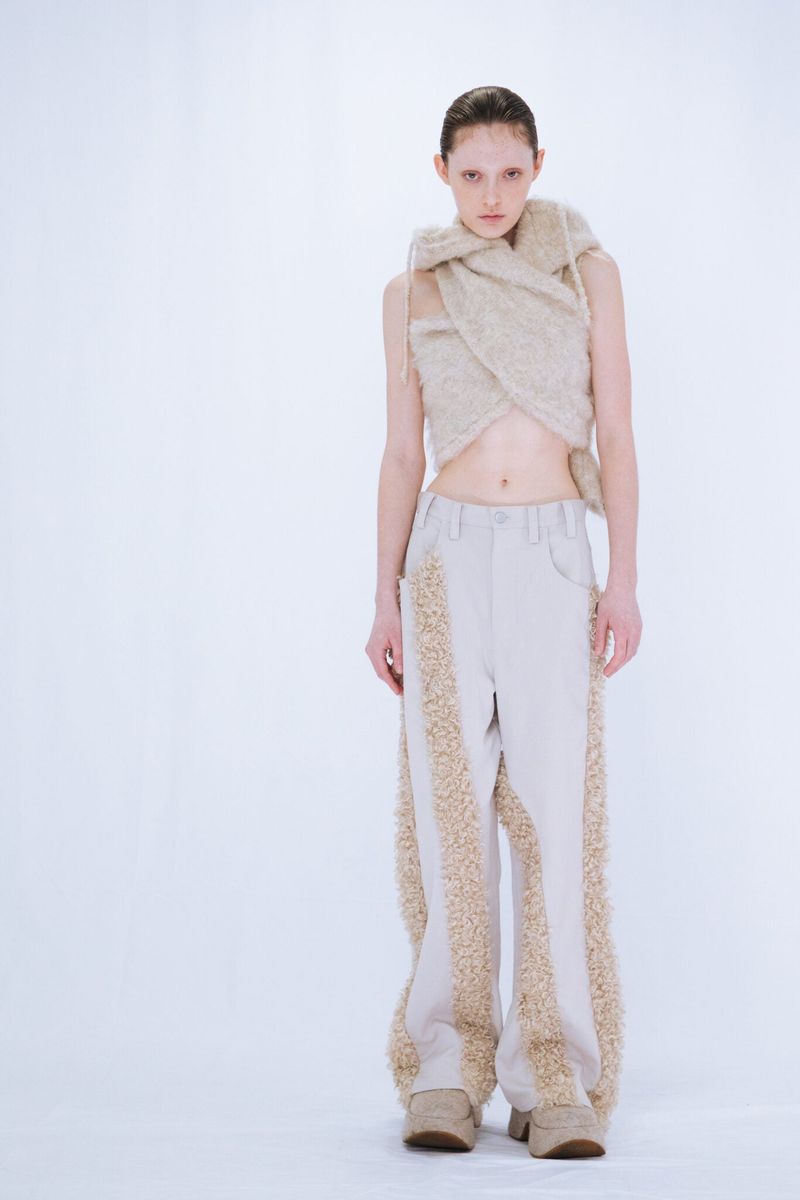 FUR STRAIGHT PANTS