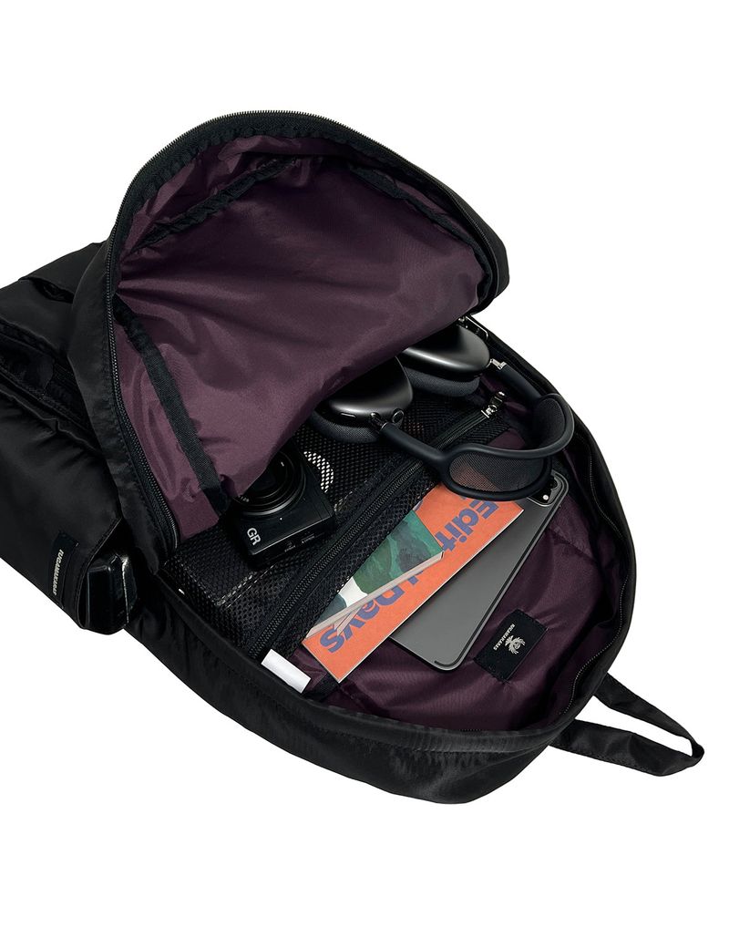 Padded Cargo Pocket Backpack (Black)
