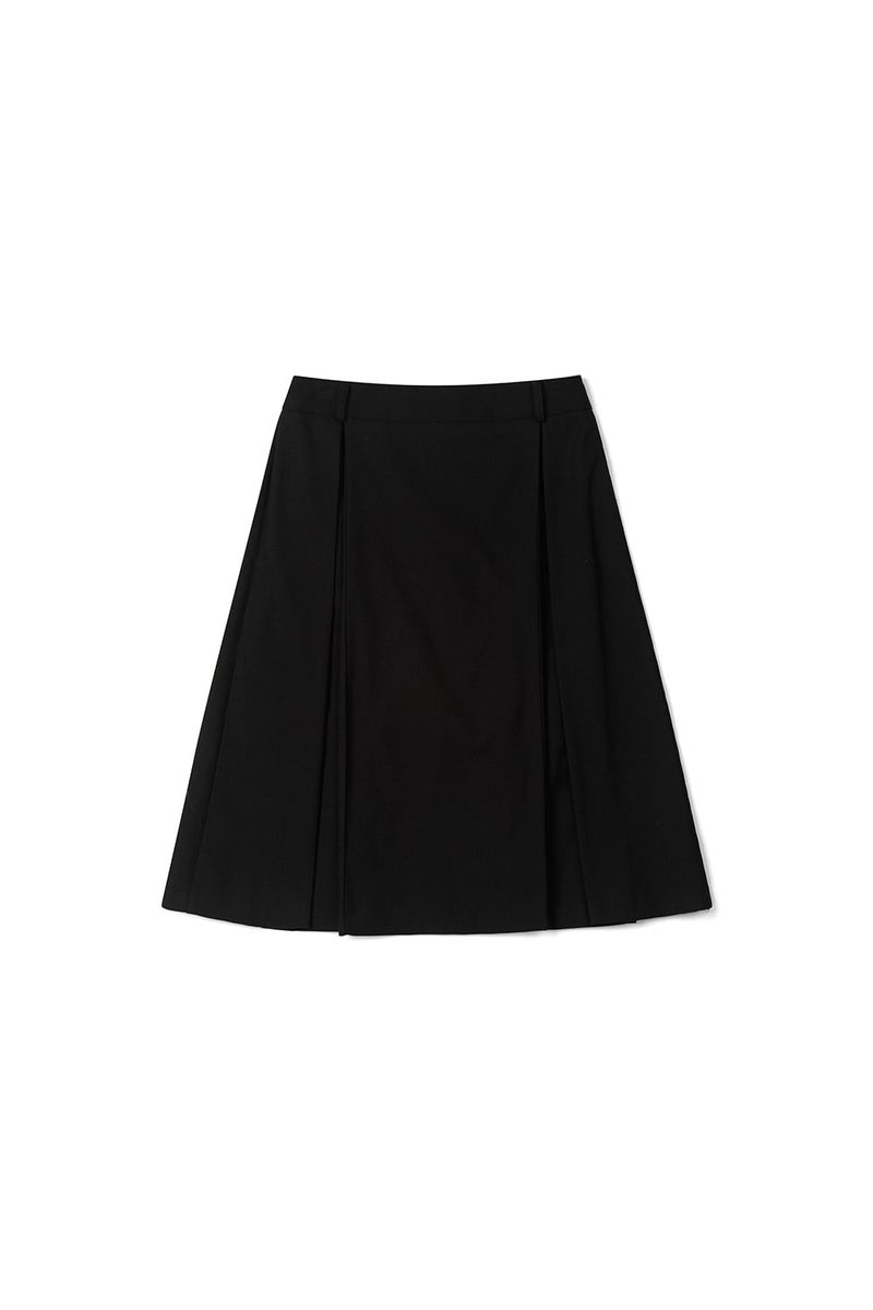 Page pintuck skirt_black