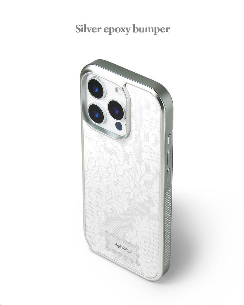 [Magsafe]Angel Veil Lace Bumper Case