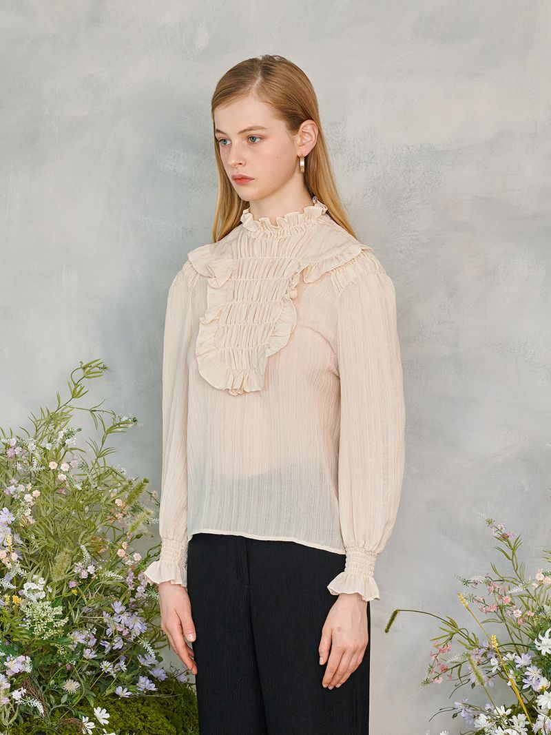 Frill Smocks blouse