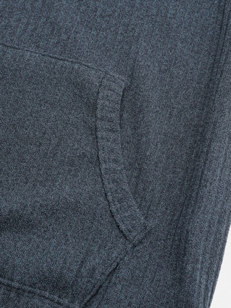 Henley neck crop hoodie