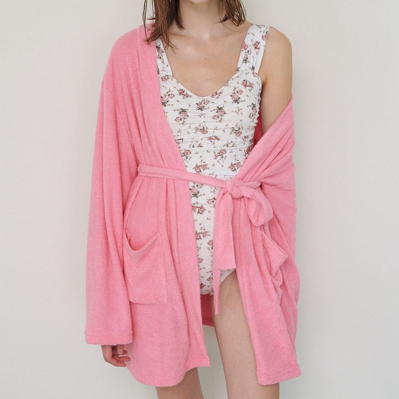 MOIFAIRE（モイフェア）の「 FLOWER SWIMSUIT, WHITE（Swimwear）」