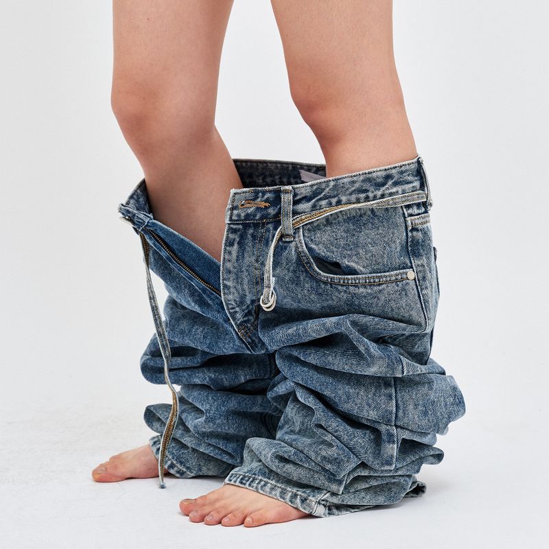 JINRO DENIM CROP TRUCKER JACKET 