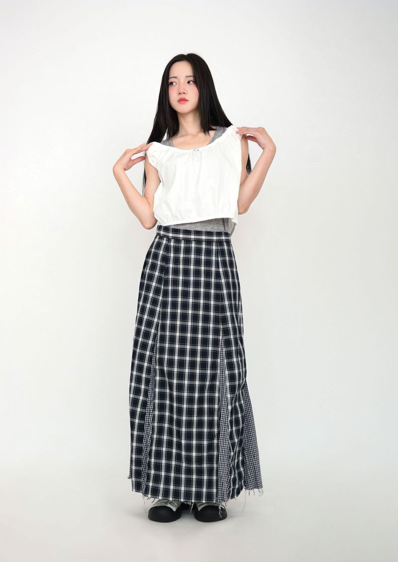 layered banding tank top