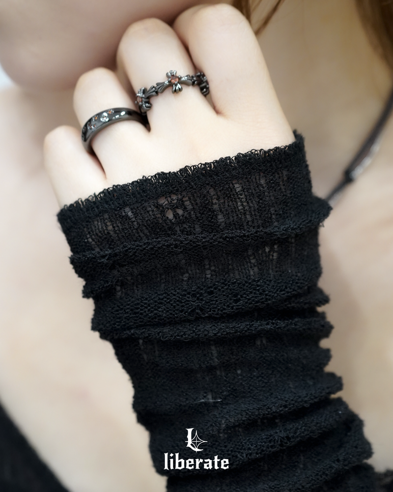Orange Cubic Ring