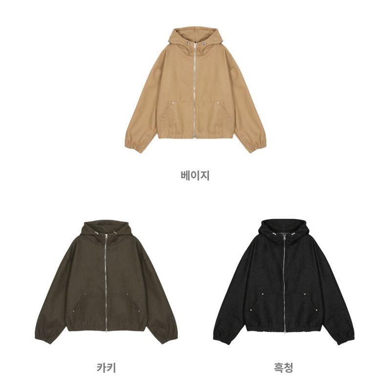 Overcast Hood Cropped Jumper (3 Colors)