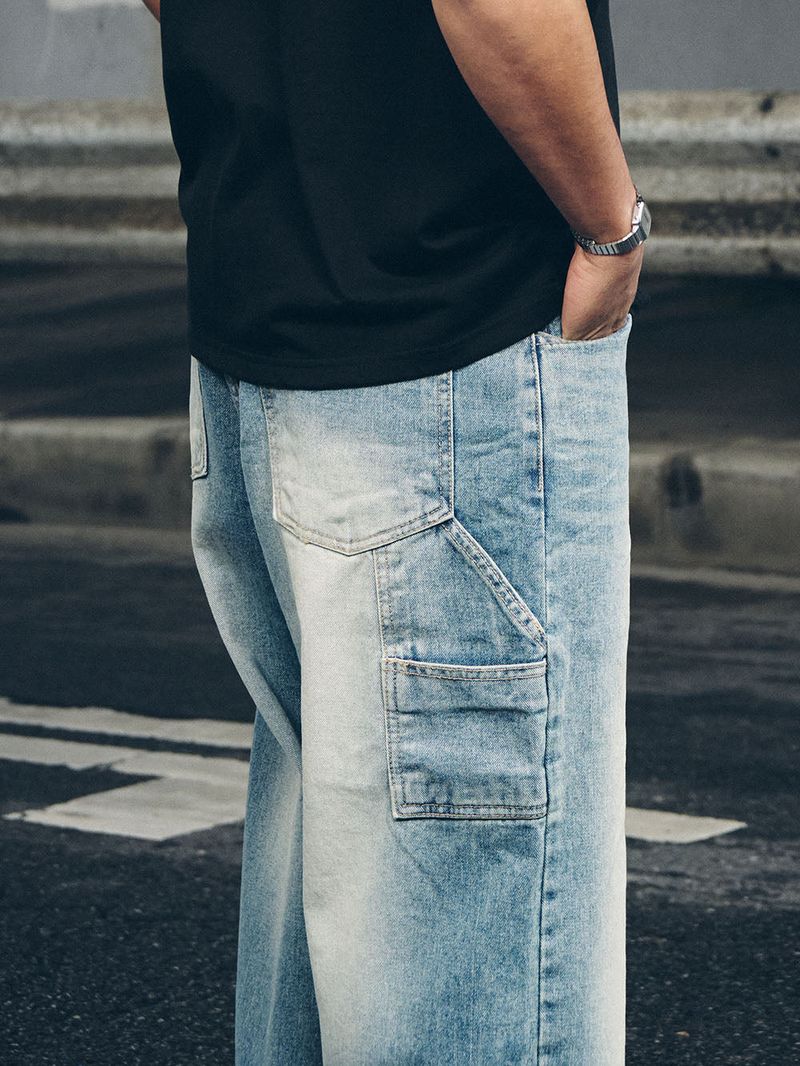 CARPENTER LOOSEFIT DENIM PANTS BRUSH