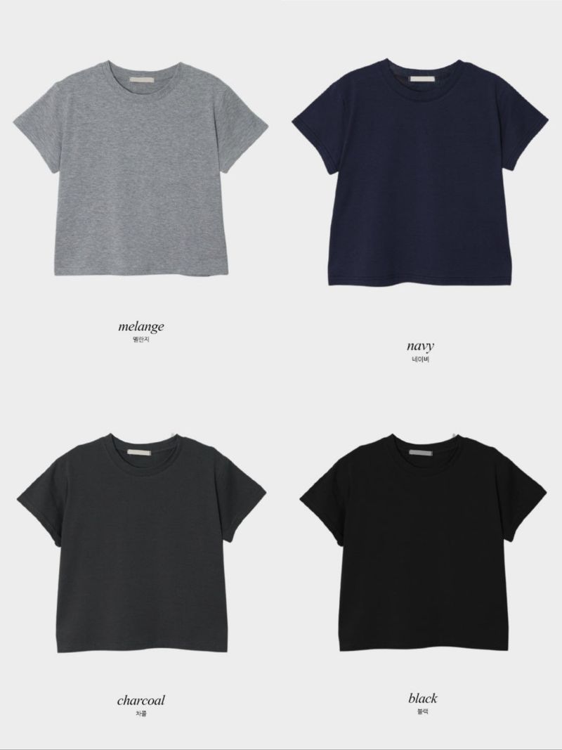 MR Basic Modal Round Short Sleeve T-Shirt (8color)