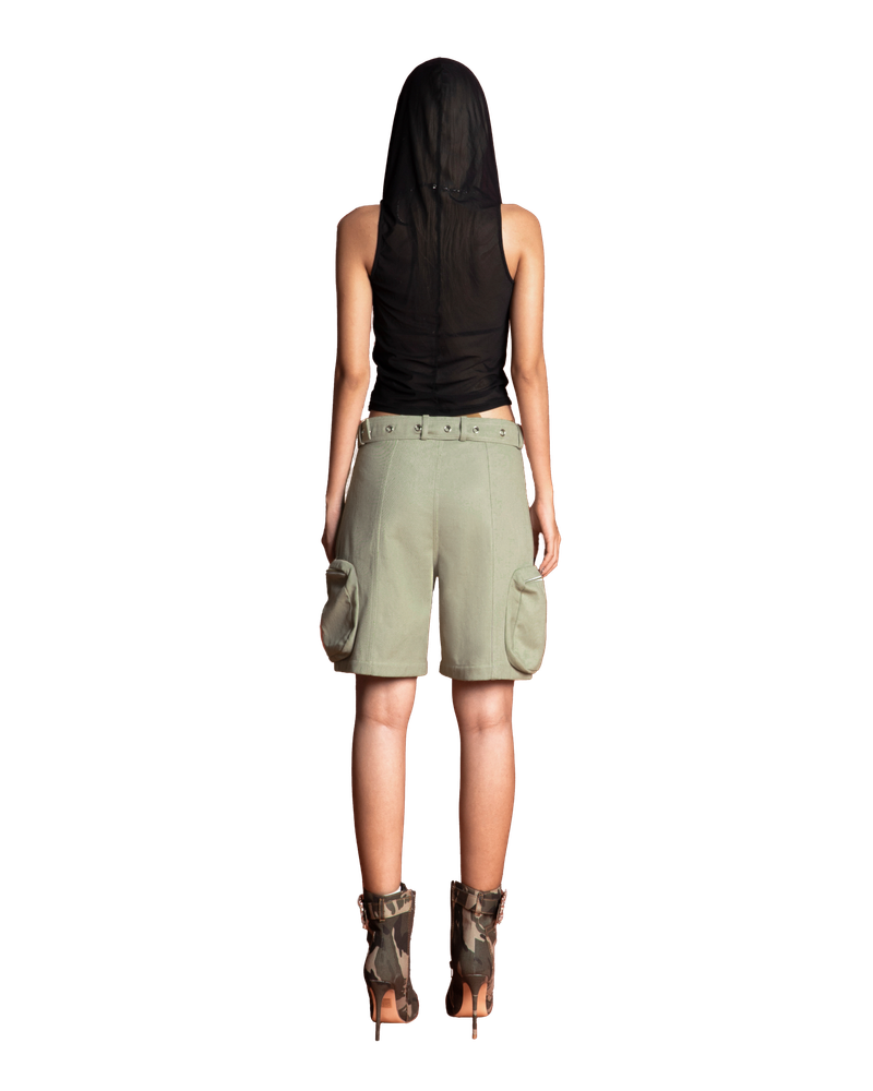 Puzzle Belted Jorts Pant