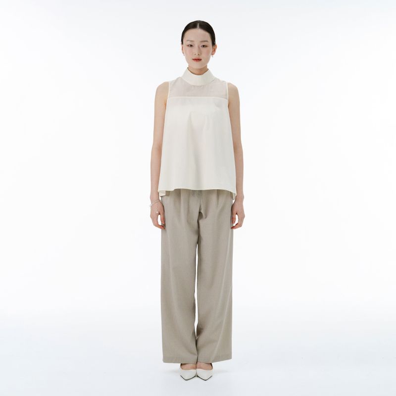 Soil stripe pants (beige)
