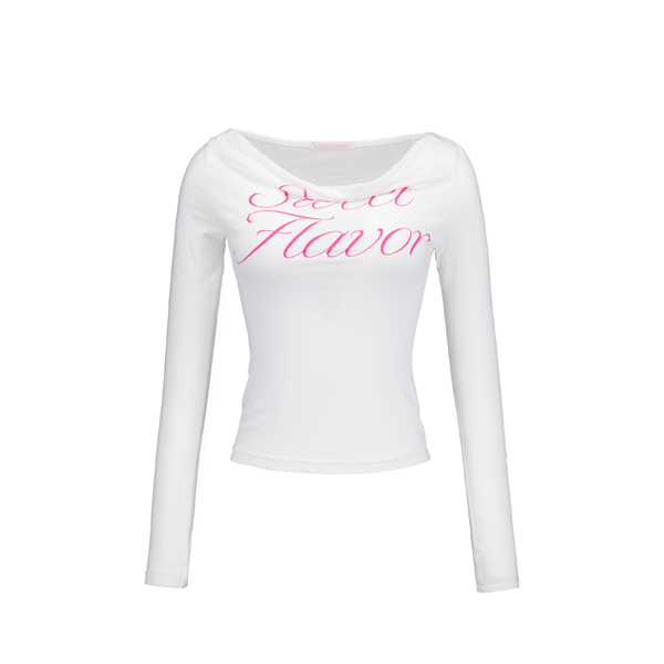 SWEET FLAVOR DRAPED TEE [3 COLORS]
