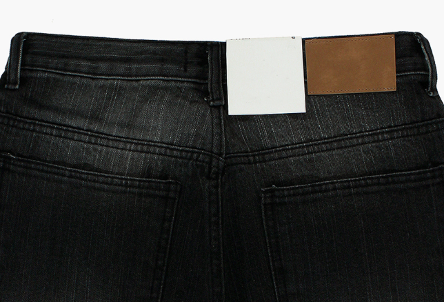 Jaypres 2502 Tinted Washed Denim Wide Pants