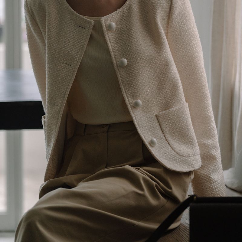 Two turk Cotton Pants - Beige