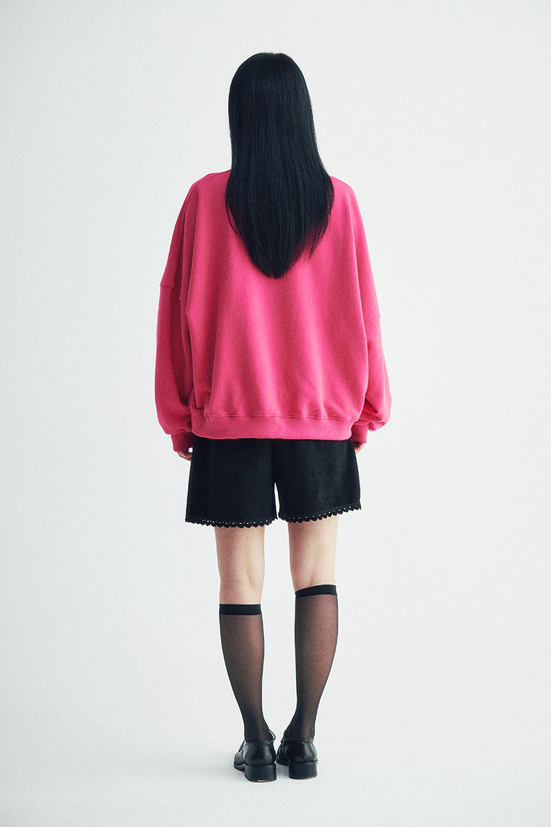 Vegan Suede lace Shorts (Black)
