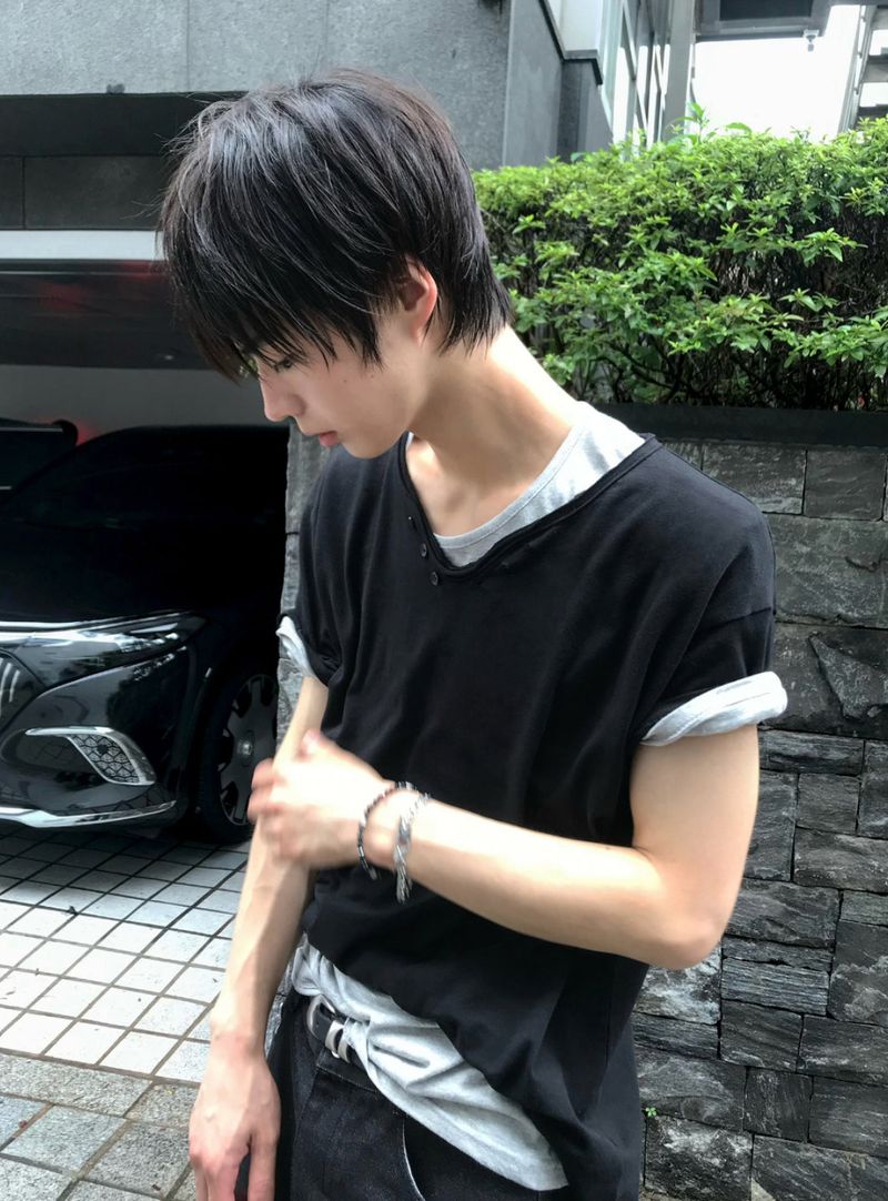 Washed Henley Tee