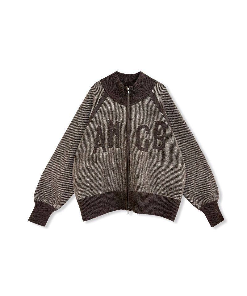 UNISEX プレーティングジップニット